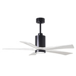 Patricia Ceiling Fan With Light - Matte Black / Matte White