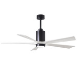 Patricia Ceiling Fan With Light - Matte Black / Matte White