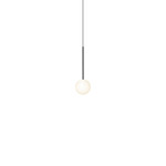 Bola Sphere Pendant - Gunmetal / Opal
