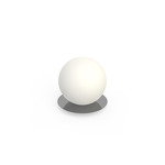 Bola Sphere Table Lamp - Gunmetal / Opaline