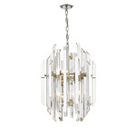 Bova Pendant - Polished Nickel / Clear