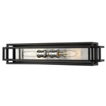 Titania Bathroom Vanity Light - Black / Brushed Nickel