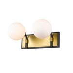 Parsons Bathroom Vanity Light - Olde Brass / Opal