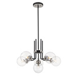 Parsons Chandelier - Brushed Nickel / Clear