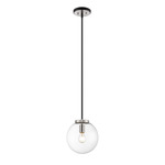 Parsons Pendant - Brushed Nickel / Clear