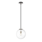 Parsons Pendant - Brushed Nickel / Clear