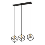 Vertical Linear Chandelier - Olde Brass / Bronze