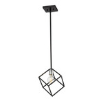 Vertical Pendant - Brushed Nickel / Matte Black