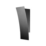 Landrum Soft Curved Outdoor Wall Sconce - Black