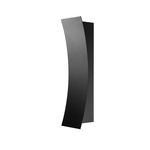 Landrum Full Curved Outdoor Wall Sconce - Black