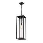 Dunbroch Outdoor Pendant - Black / Clear