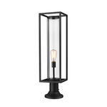 Dunbroch Pier Mount with Round Base - Black / Clear