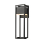 Barwick Outdoor Wall Sconce - Black / Etched Glass