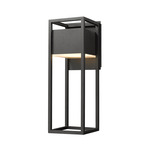 Barwick Outdoor Wall Sconce - Black / Etched Glass