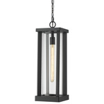 Glenwood Outdoor Pendant - Black / Clear