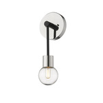 Neutra Wall Sconce - Polished Nickel / Clear