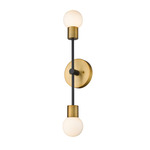 Neutra Wall Sconce - Foundry Brass / Opal