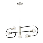 Neutra Linear Pendant - Polished Nickel / Clear