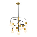 Neutra Chandelier - Foundry Brass / Opal