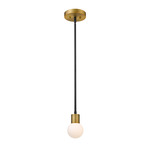 Neutra Pendant - Foundry Brass / Opal