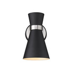 Soriano Wall Sconce - Brushed Nickel / Matte Black