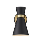 Soriano Wall Sconce - Heritage Brass / Matte Black