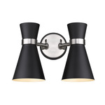 Soriano Wall Sconce - Brushed Nickel / Matte Black