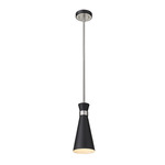 Soriano Pendant - Brushed Nickel / Matte Black