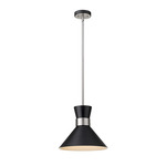 Soriano Pendant - Brushed Nickel / Matte Black