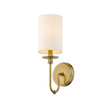 Ella Wall Sconce - Rubbed Brass / Beige