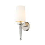 Avery Wall Sconce - Brushed Nickel / White