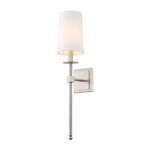 Camila Wall Sconce - Brushed Nickel / White