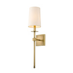 Camila Wall Sconce - Rubbed Brass / Beige