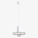 Spin Pendant - Gloss White / Clear