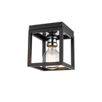 Kube Ceiling Light - Chrome / Matte Black