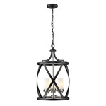 Malcalester Pendant - Brushed Nickel / Matte Black