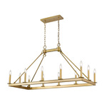 Barclay Linear Chandelier - Olde Brass