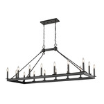 Barclay Linear Chandelier - Matte Black