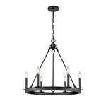 Barclay Round Chandelier - Matte Black