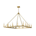 Barclay Square Chandelier - Olde Brass