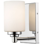 Soledad Wall Sconce - Chrome / White