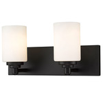 Soledad Bathroom Vanity Light - Matte Black / White