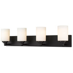 Soledad Bathroom Vanity Light - Matte Black / White