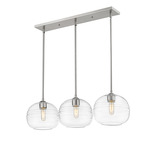 Harmony Linear Pendant - Brushed Nickel / Clear