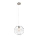 Harmony Pendant - Brushed Nickel / Clear