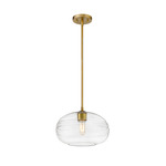 Harmony Pendant - Olde Brass / Clear