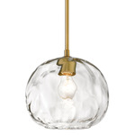 Chloe Pendant - Olde Brass / Clear