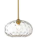 Chloe Pendant - Olde Brass / Clear