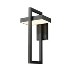 Luttrel Outdoor Wall Light - Black / Frosted