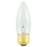 B10 E26 Med Base 40W 130V 50-PACK - Clear